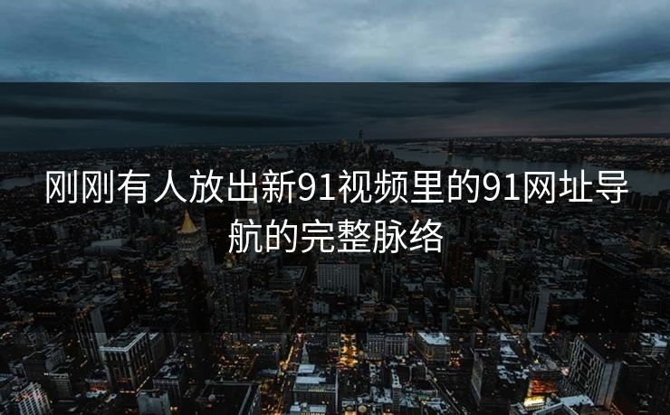 刚刚有人放出新91视频里的91网址导航的完整脉络
