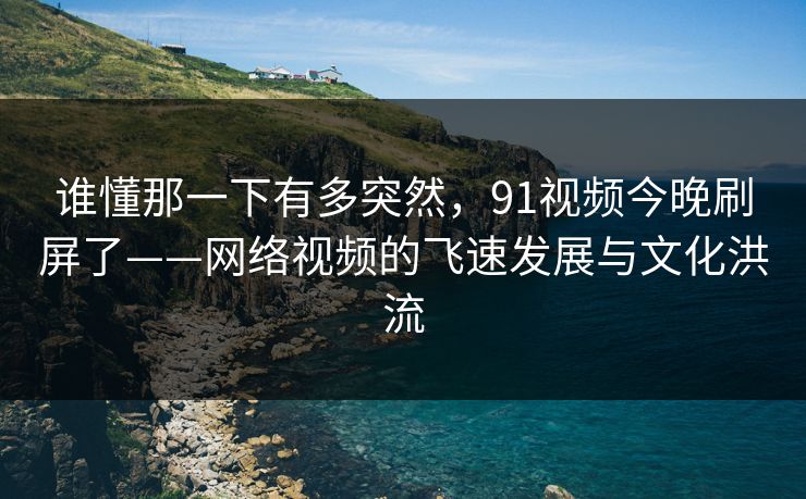 谁懂那一下有多突然，91视频今晚刷屏了——网络视频的飞速发展与文化洪流