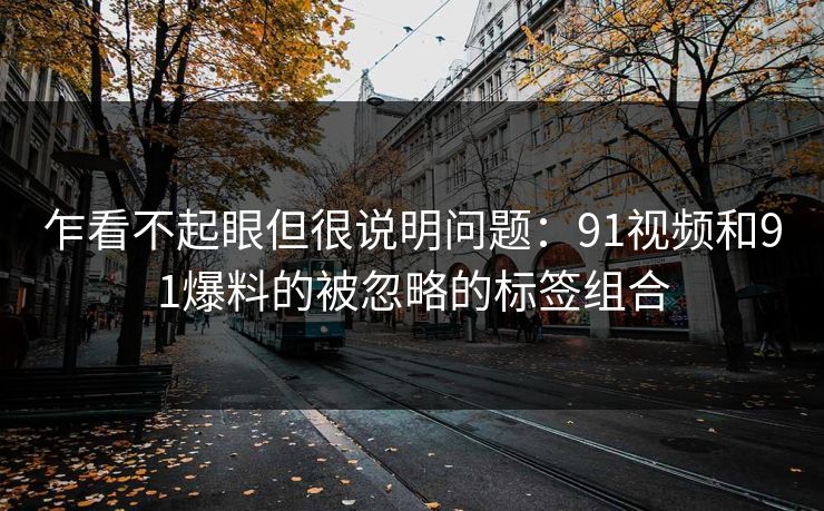 乍看不起眼但很说明问题：91视频和91爆料的被忽略的标签组合