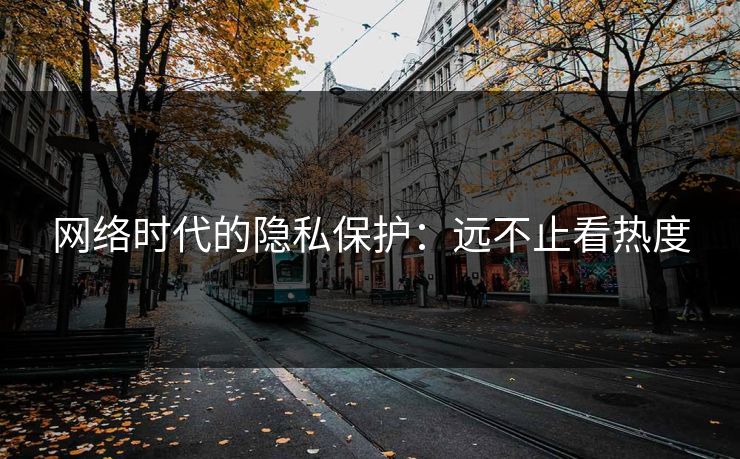 网络时代的隐私保护：远不止看热度