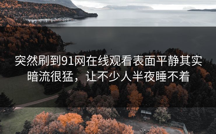突然刷到91网在线观看表面平静其实暗流很猛，让不少人半夜睡不着
